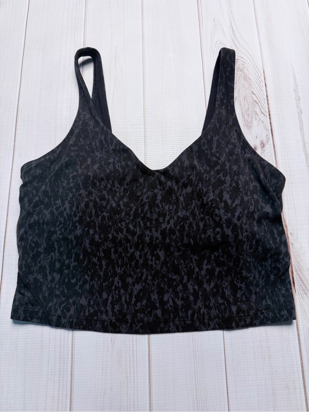 lululemon athletica Black Patterned Sports Bra